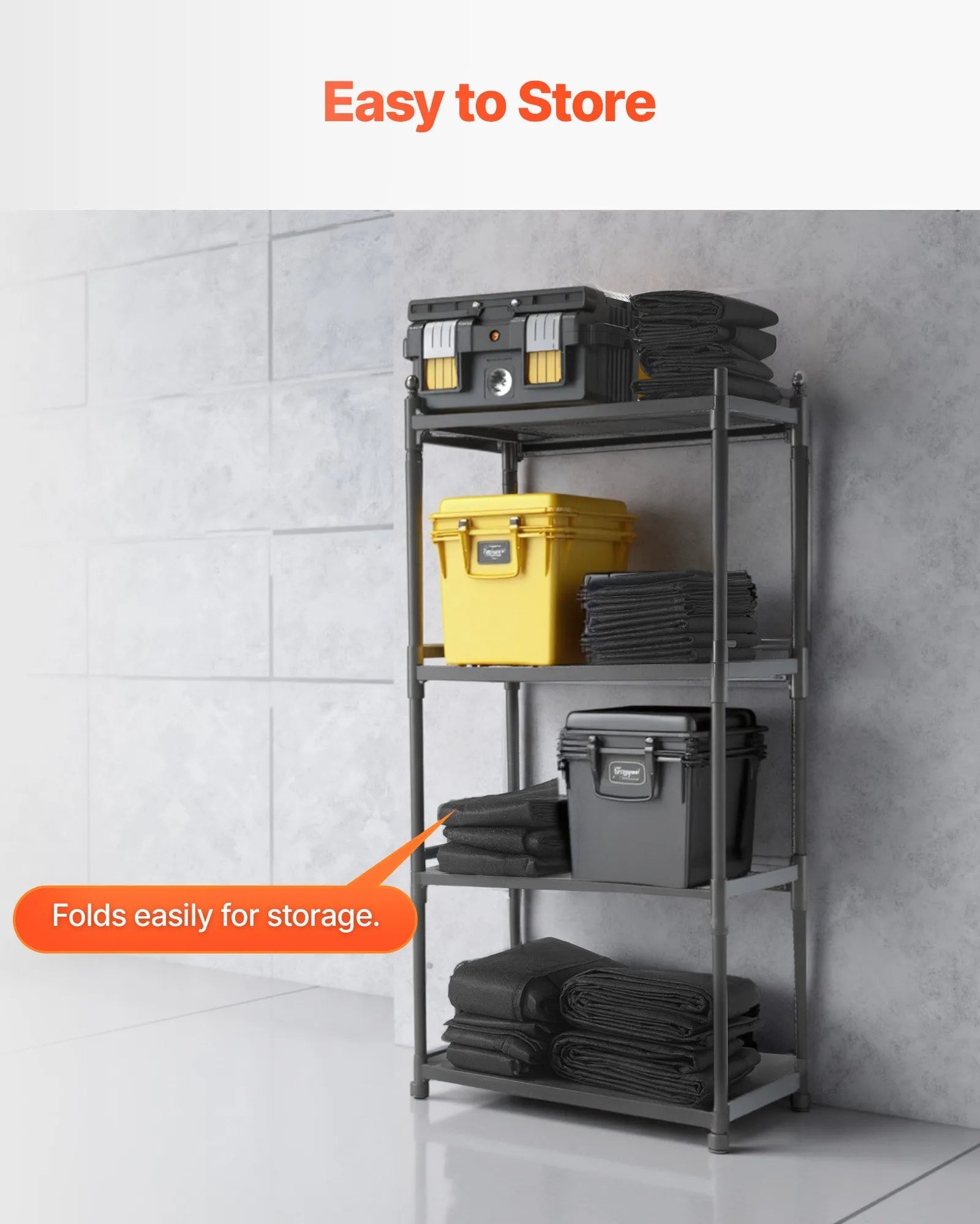 VEVOR Flood Barrier, 4 Pack, 5 x 0.7 ft Flood Bags Activated by Water, Reusable Water Absorbent Barrier, Sandless Sandbags Blockage, Flooding Prevention Bags for Home, Doorway, Basement, Garage 