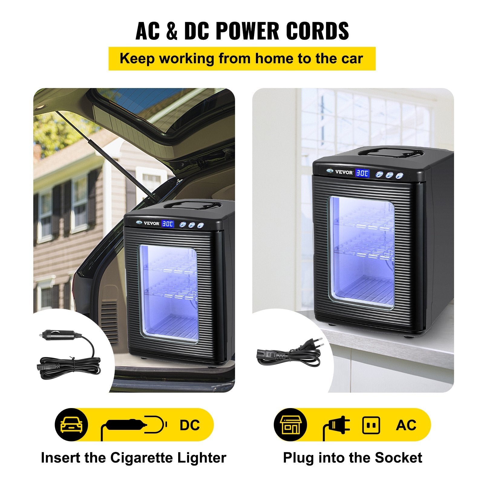 VEVOR Reptile Incubator 25L Digital Egg Incubator 2-60°C for Small Reptiles 