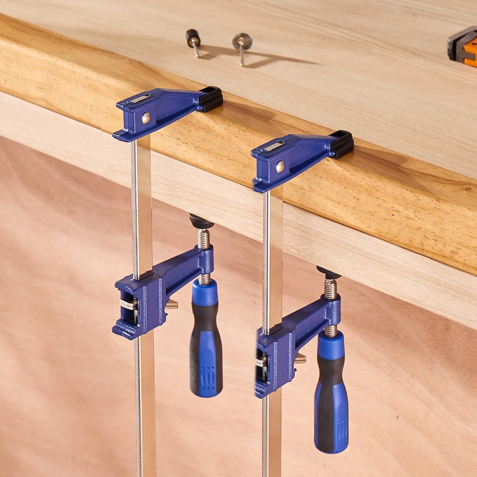 VEVOR Bar Clamps for Woodworking 4-Pack 36 in Opening Lockable F Clamp Cast Iron