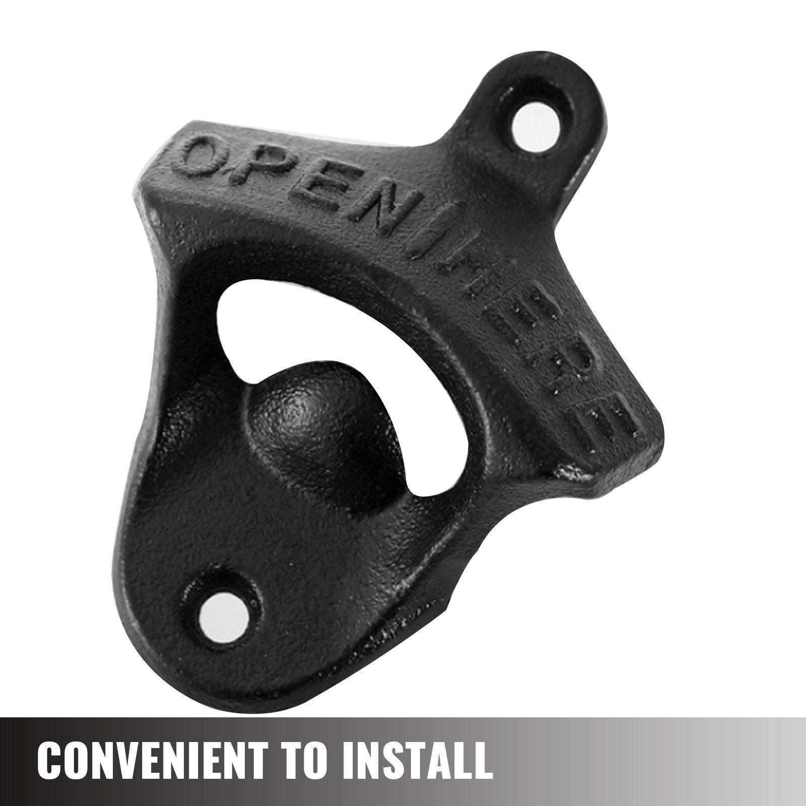 VEVOR Rustic Set of 100 Classic Vintage Finish Wall Mount Cast Iron Bottle Opener for Home Bars and Man Cave 