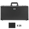 VEVOR Graded Card Storage Box, 5 Slots, Graded Sports Cards Holder Carrying Case with Coded Lock Foam Dividers, for 162 PSA Graded Cards 115 BGS Cards 130 SGC Cards 585 Top Loaders or 999+ Loose Cards