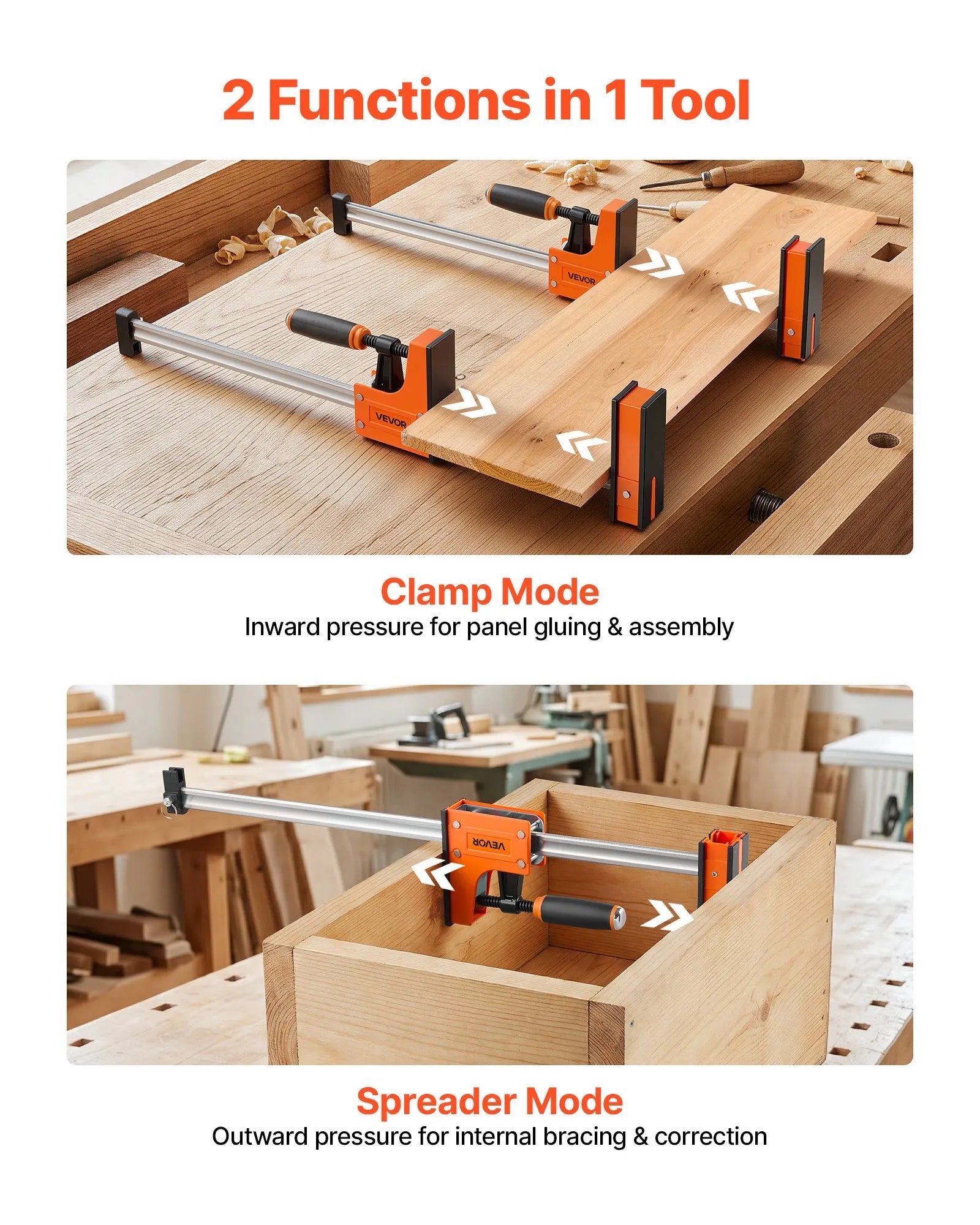 Heavy-Duty 36" Bar Clamps for Woodworking – 4-Pack