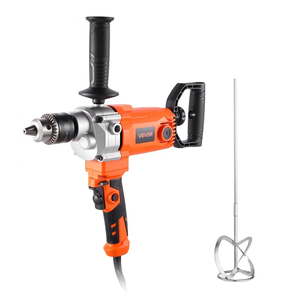 Corded Drill Mixer with D-Handle, Variable Speed Mixing & Drilling Tool, 1/2" or 5/8" Chuck