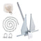 VEVOR Anchor Kit, 13 LBS Hot-Dipped Galvanized Steel Anchor with 7.9' Chain, 101' Rope and Two 0.4
