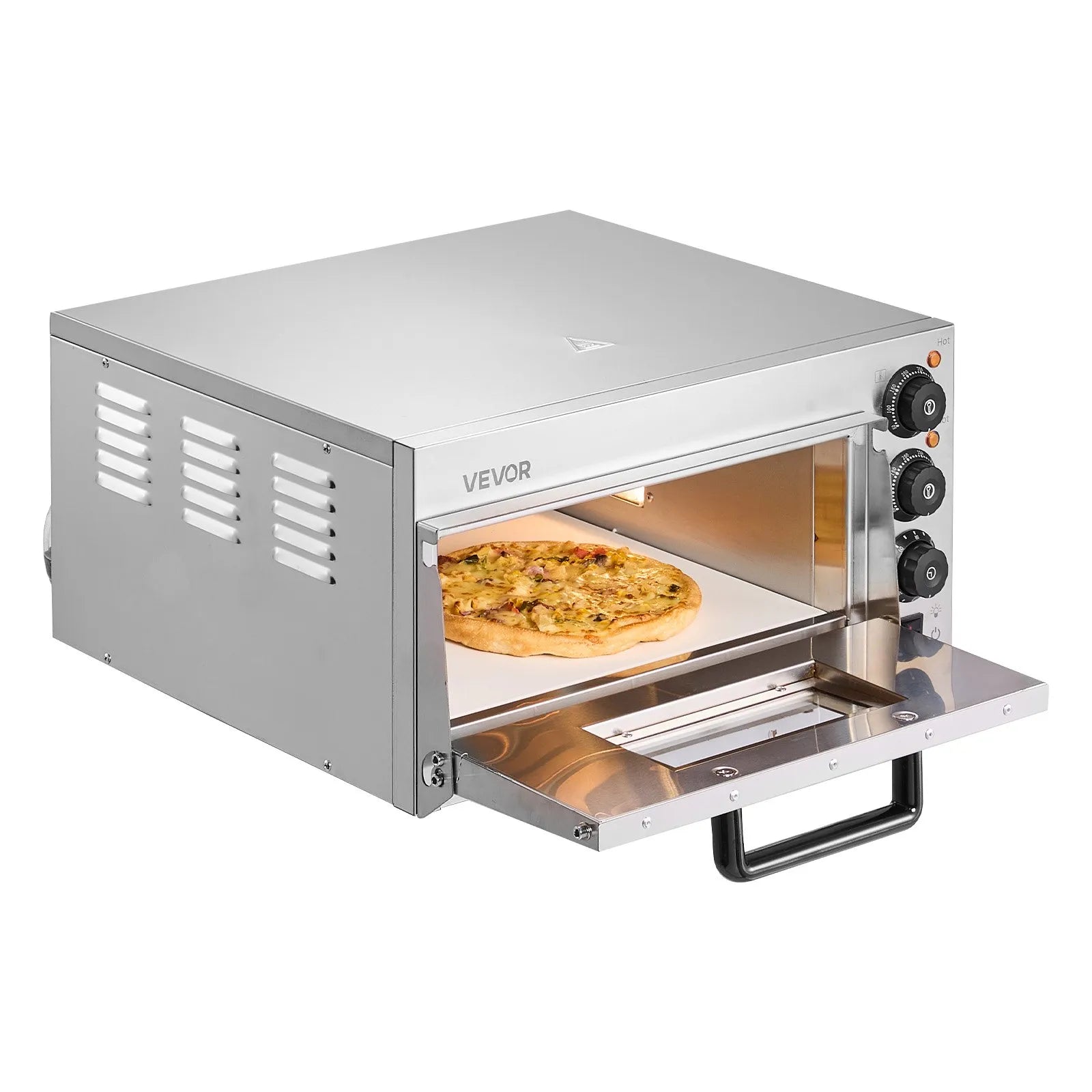 VEVOR Commercial Countertop Pizza Oven Electric Pizza Oven for 16" Pizza Indoor