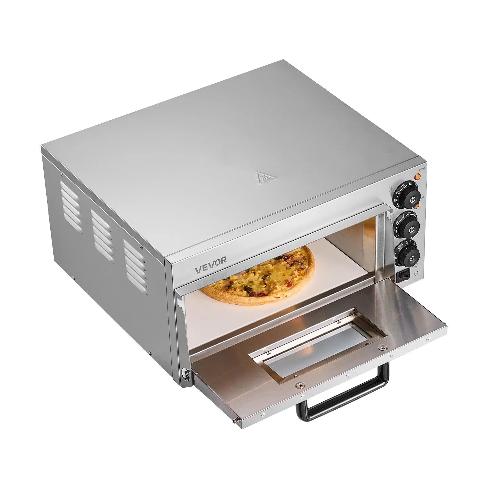 VEVOR Commercial Countertop Pizza Oven Electric Pizza Oven for 16" Pizza Indoor