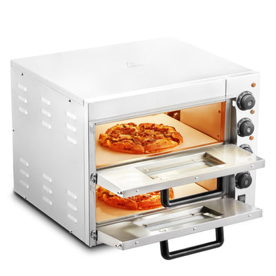 VEVOR Commercial Countertop Pizza Oven Electric Pizza Oven for 16" Pizza Indoor 