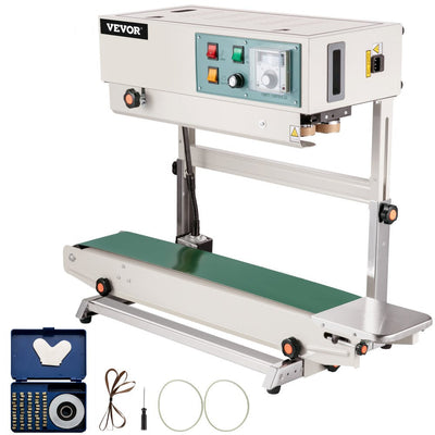 Automatic Continuous Band Sealer Vertical Bag Sealing Machine Stainless Steel 