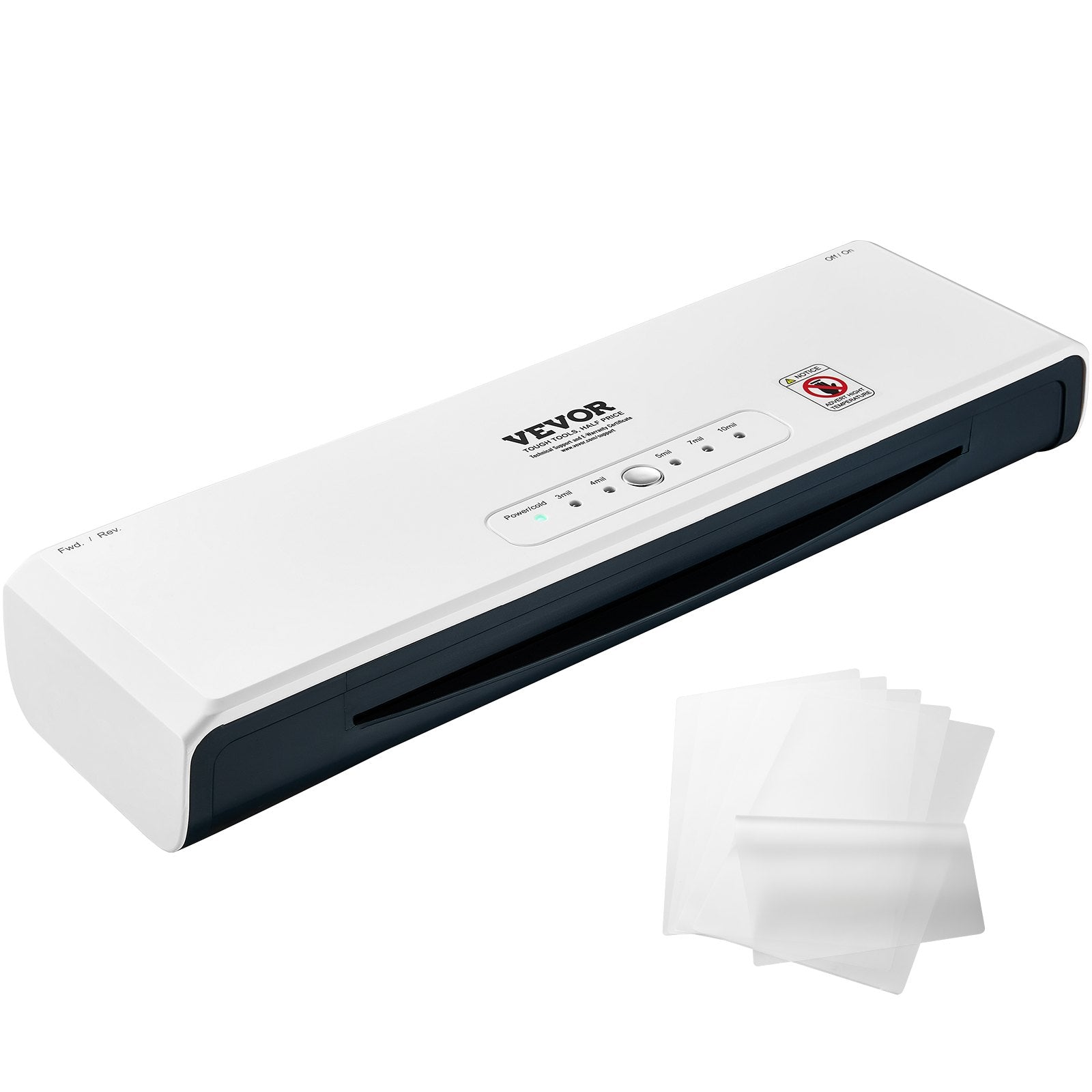 VEVOR Laminator, 13-inch Laminating Machine, 4 Rollers Hot and Cold Thermal Laminator, Quick Warm-up, Fast Laminating Machine with 3 mil Lamination Films for Home, Office, School 