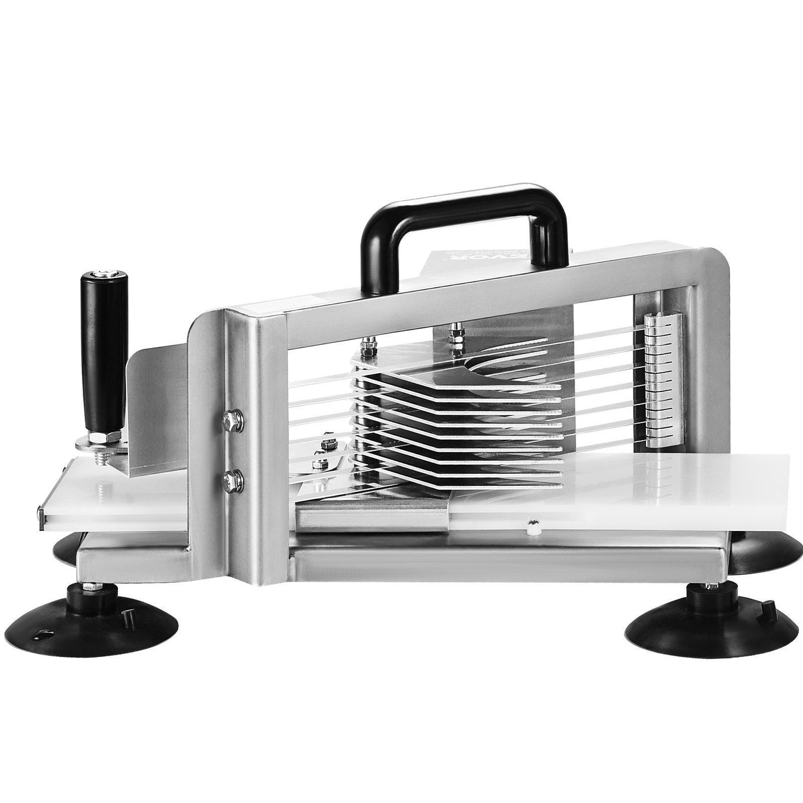 VEVOR Commercial Tomato Slicer, 3/8 inch Tomato Cutter Slicer, Stainless Steel Heavy Duty Tomato Slicer Machine, Manual Tomato Slicer with Non-slip Feet, for Cutting Tomatoes, Cucumbers, Bananas 