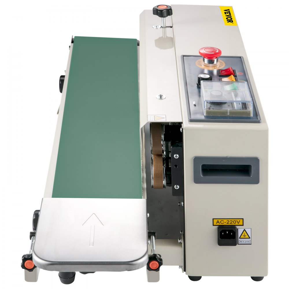 VEVOR FR-770 Continuous Band Sealer, Automatic Band Sealer with Digital Temperature Control, (Horizontal) 