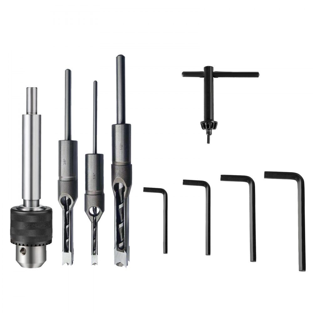 VEVOR Mortise Machine Hollow Chisel Mortise With Chisel Bit Set for Woodworking 
