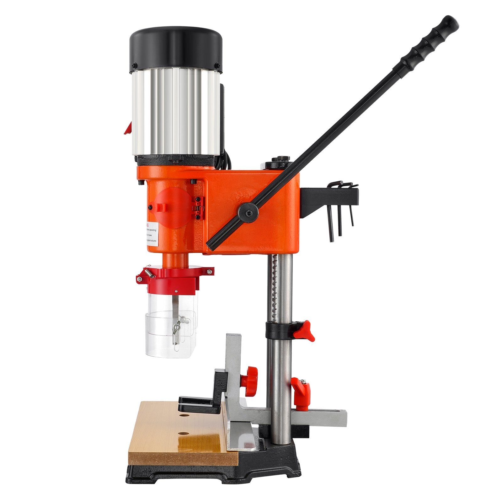 VEVOR Benchtop Mortise Machine, 370W, 1725 RPM Woodworking Mortising Machine, with 1/4-Inch 3/8-Inch 1/2-Inch Chisels Wooden Workbench, for Making Round Holes Square Holes Or Special Square Holes 