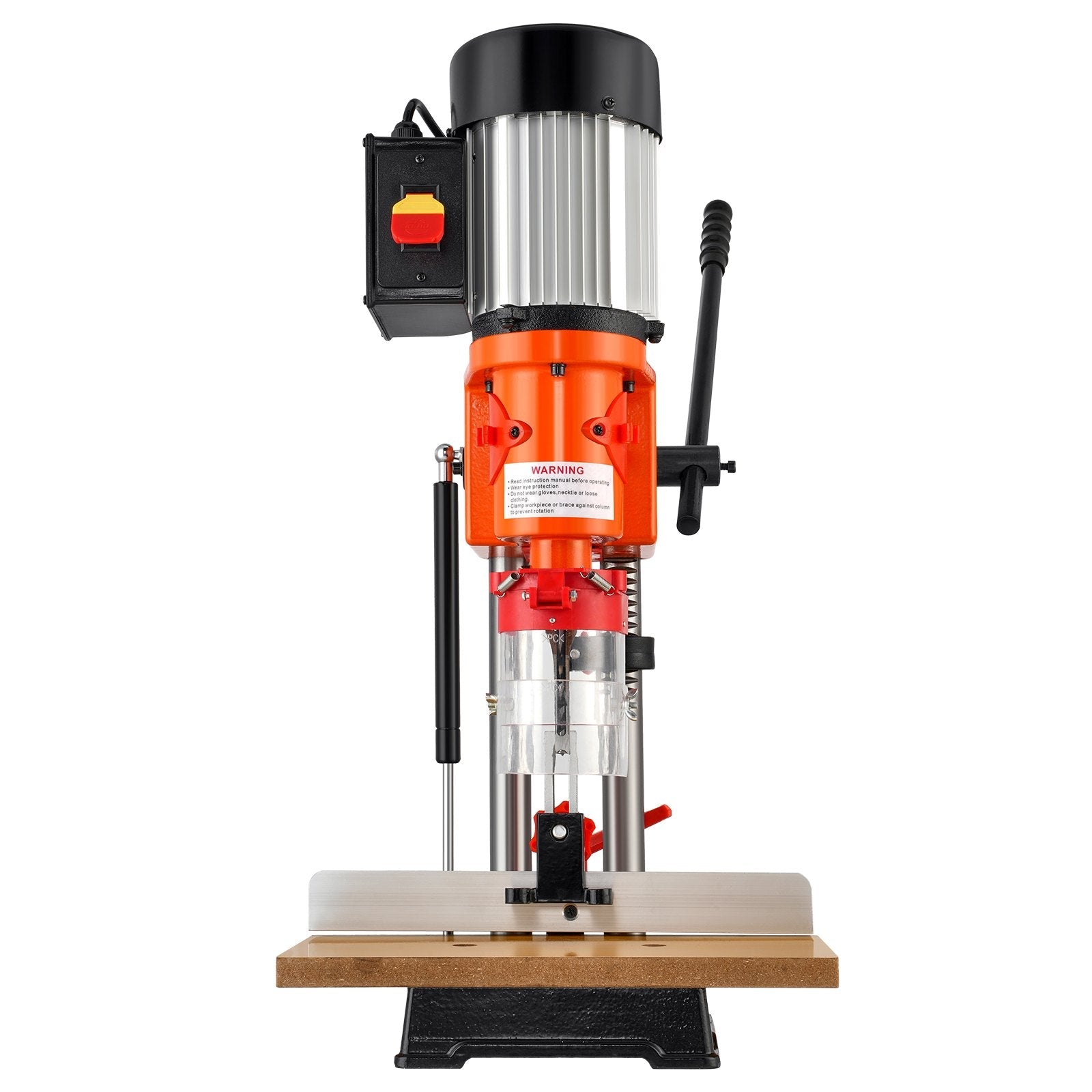 VEVOR Benchtop Mortise Machine, 370W, 1725 RPM Woodworking Mortising Machine, with 1/4-Inch 3/8-Inch 1/2-Inch Chisels Wooden Workbench, for Making Round Holes Square Holes Or Special Square Holes 