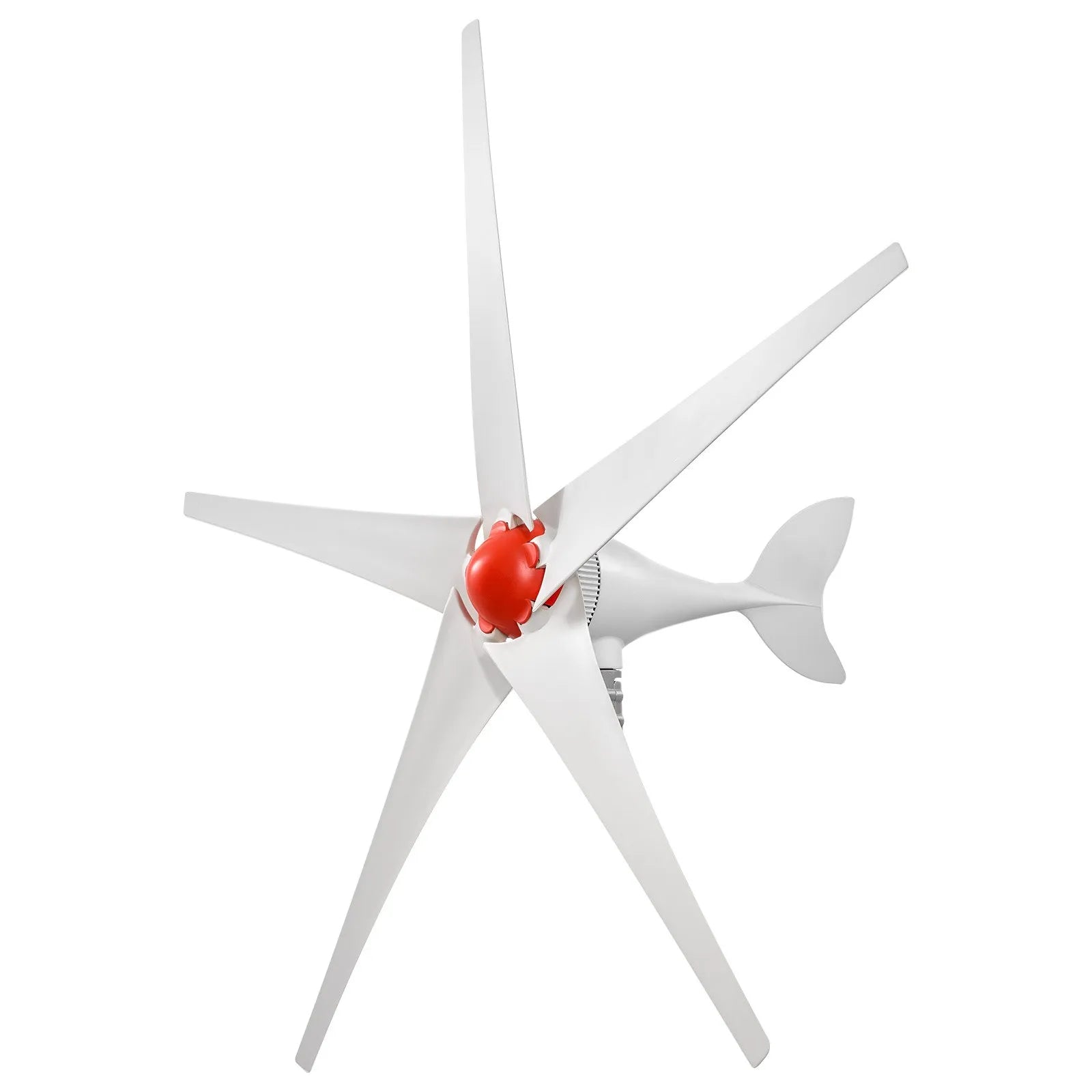 800W 12V Wind Turbine Generator, 5-Blade Wind & Solar Hybrid Power Kit for RV, Boat, Home & Farm