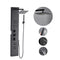 VEVOR Shower Panel Tower System with Rainfall Shower Head, 49 in Brushed Stainless Steel Shower Column, 4-Function Faucet, Wall-Mount Rain Massage System, with 4 Body Jets, Handheld, and Tub Spout