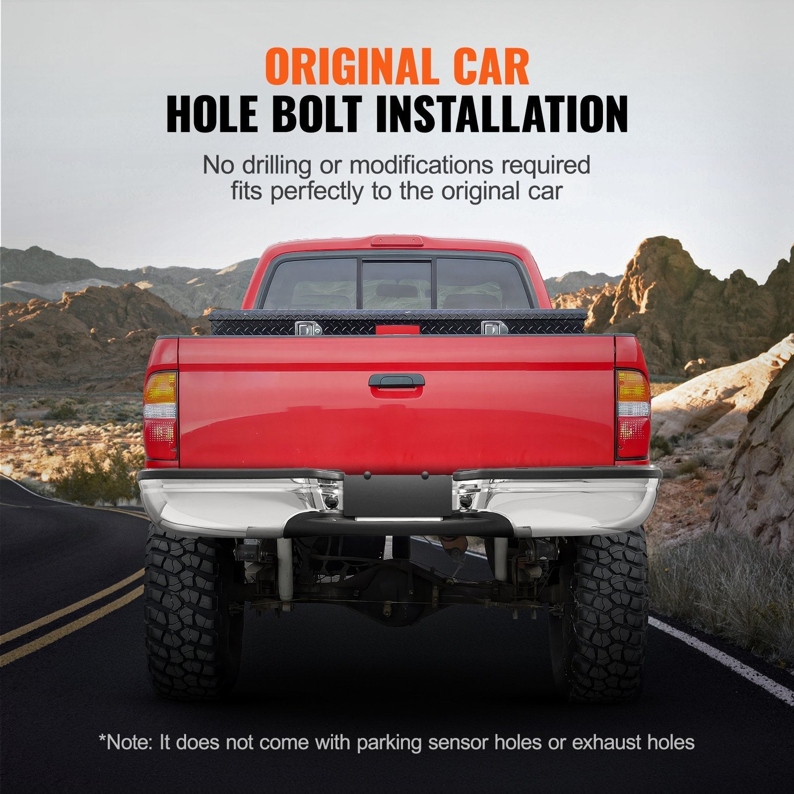 VEVOR Rear Step Bumper Steel Bumper for 1999-2007-Ford F250/Ford F350 Super Duty 
