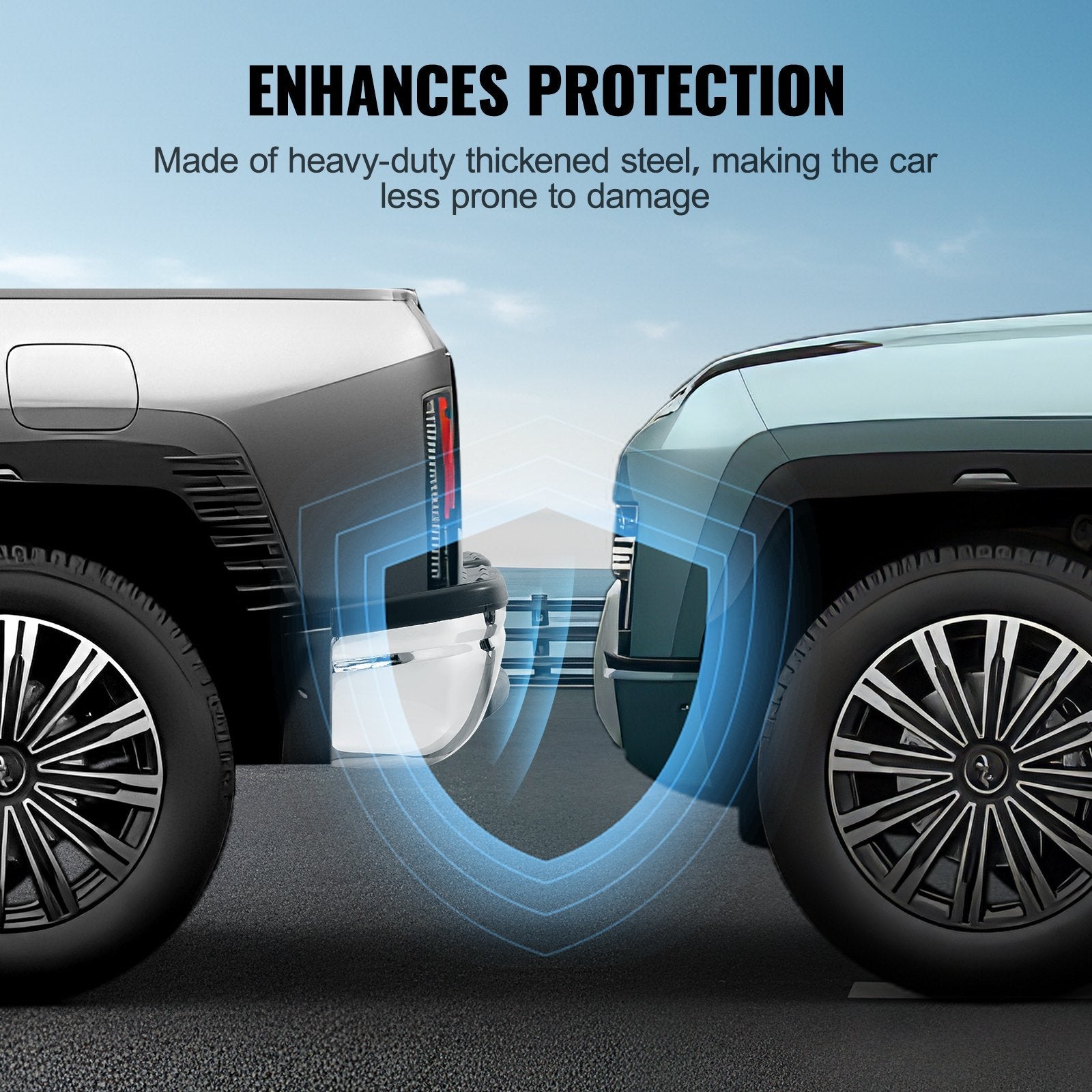 VEVOR Rear Step Bumper Steel Bumper for 1999-2007-Ford F250/Ford F350 Super Duty 