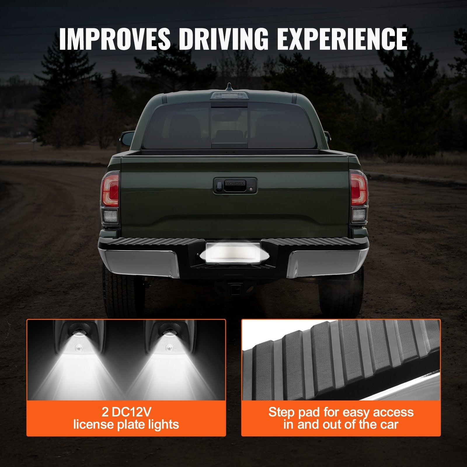 VEVOR Rear Step Bumper Steel Bumper for 2008-2016-Ford F250/Ford F350 Super Duty 
