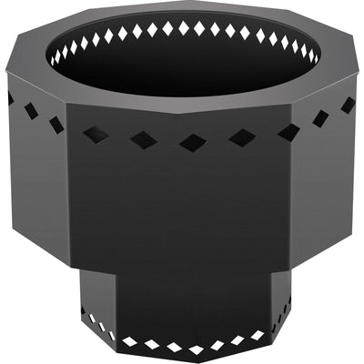 VEVOR Smokeless Fire Pit, Carbon Steel Stove Bonfire, Large 15 inch Diameter Wood Burning Fire Pit, Outdoor Stove Bonfire Fire Pit, Portable Smokeless Fire Bowl for Picnic Camping Backyard Black 