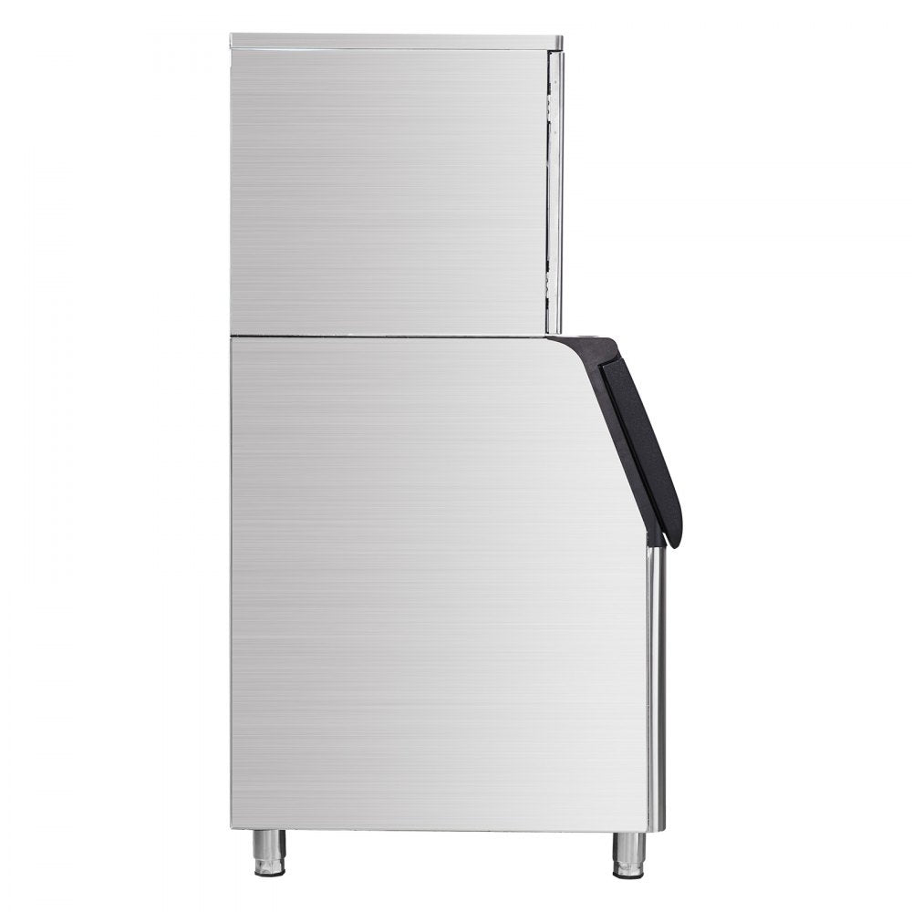 VEVOR Commercial Ice Maker, 550LBS/24H Ice Making Machine with 330.7LBS Large Storage Bin, 1000W Auto Self-Cleaning Ice Maker Machine with 3.5-inch LED Panel for Bar Cafe Restaurant Business 