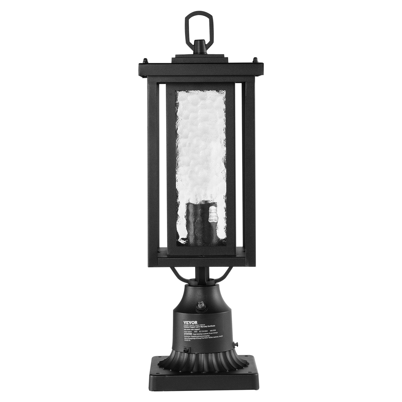 VEVOR 2 PCs Dusk to Dawn Outdoor Lamp Post Light Fixture 17.72in Pole Pier Mount 