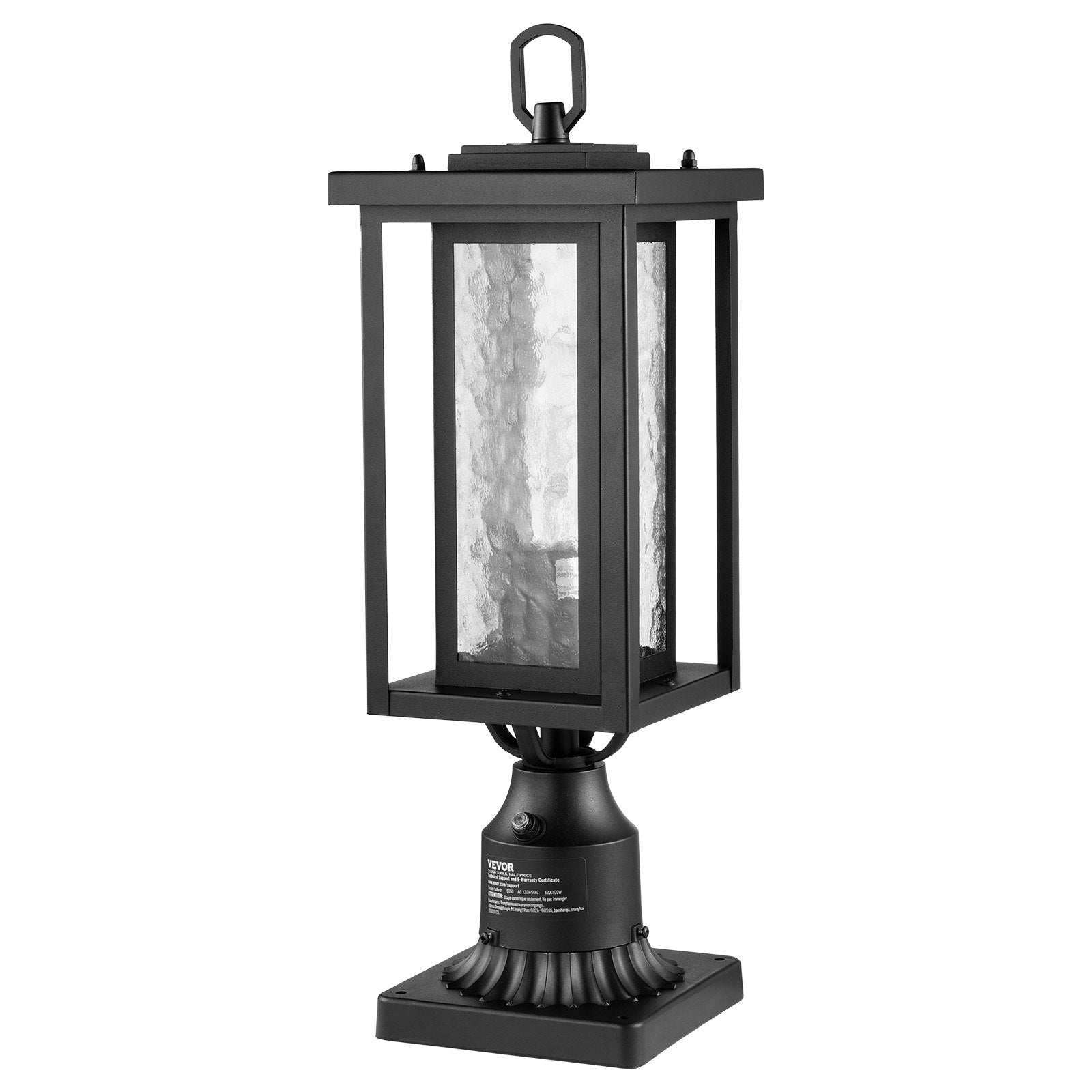 VEVOR 2 PCs Dusk to Dawn Outdoor Lamp Post Light Fixture 17.72in Pole Pier Mount 