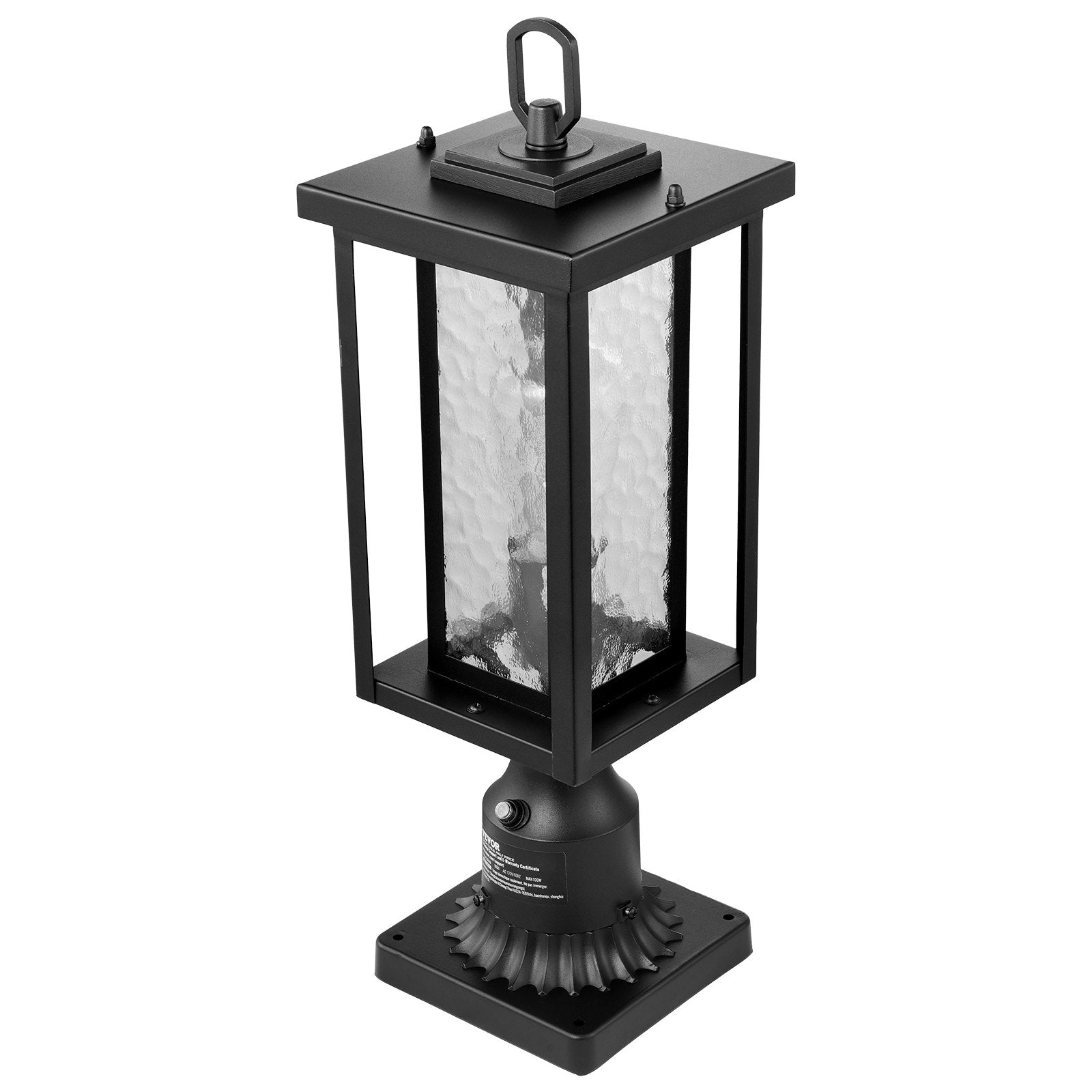 VEVOR 2 PCs Dusk to Dawn Outdoor Lamp Post Light Fixture 17.72in Pole Pier Mount 