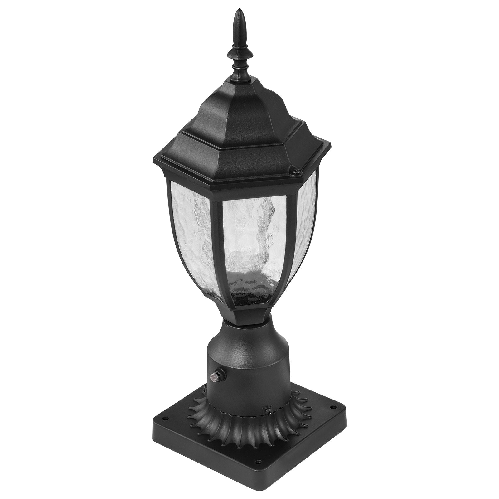 VEVOR 2 PCs Dusk to Dawn Outdoor Lamp Post Light Fixture 15.35in Pole Pier Mount 