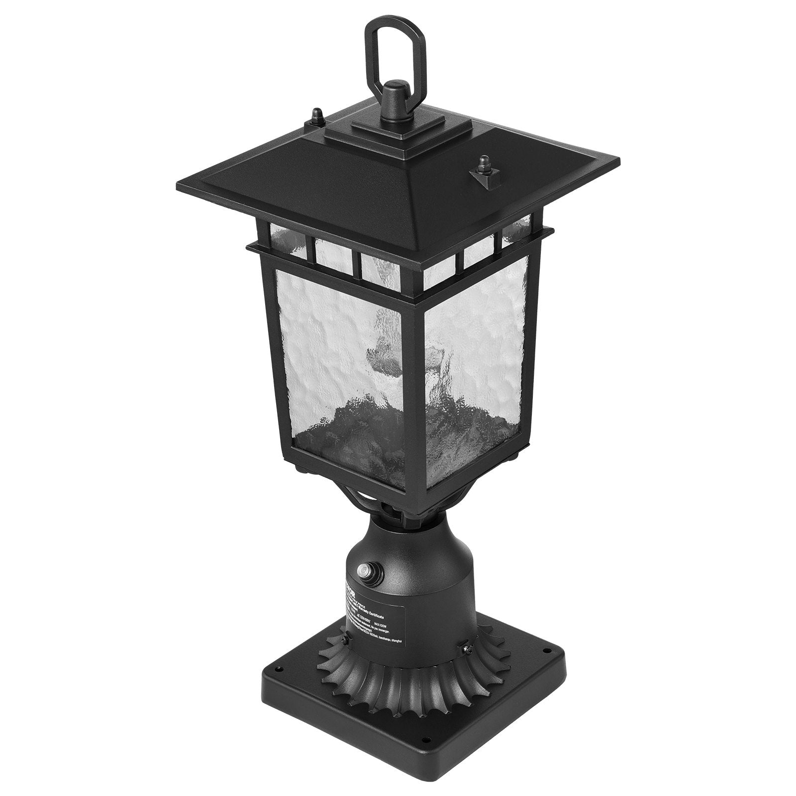 VEVOR 2 PCs Dusk to Dawn Outdoor Lamp Post Light Fixture 15.75in Pole Pier Mount 