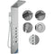 VEVOR Shower Panel System, 4 Shower Modes Shower Panel Tower, Rainfall, Waterfall, 5 Full Body Massage Jets and 3-Setting Handheld Shower Head with 59