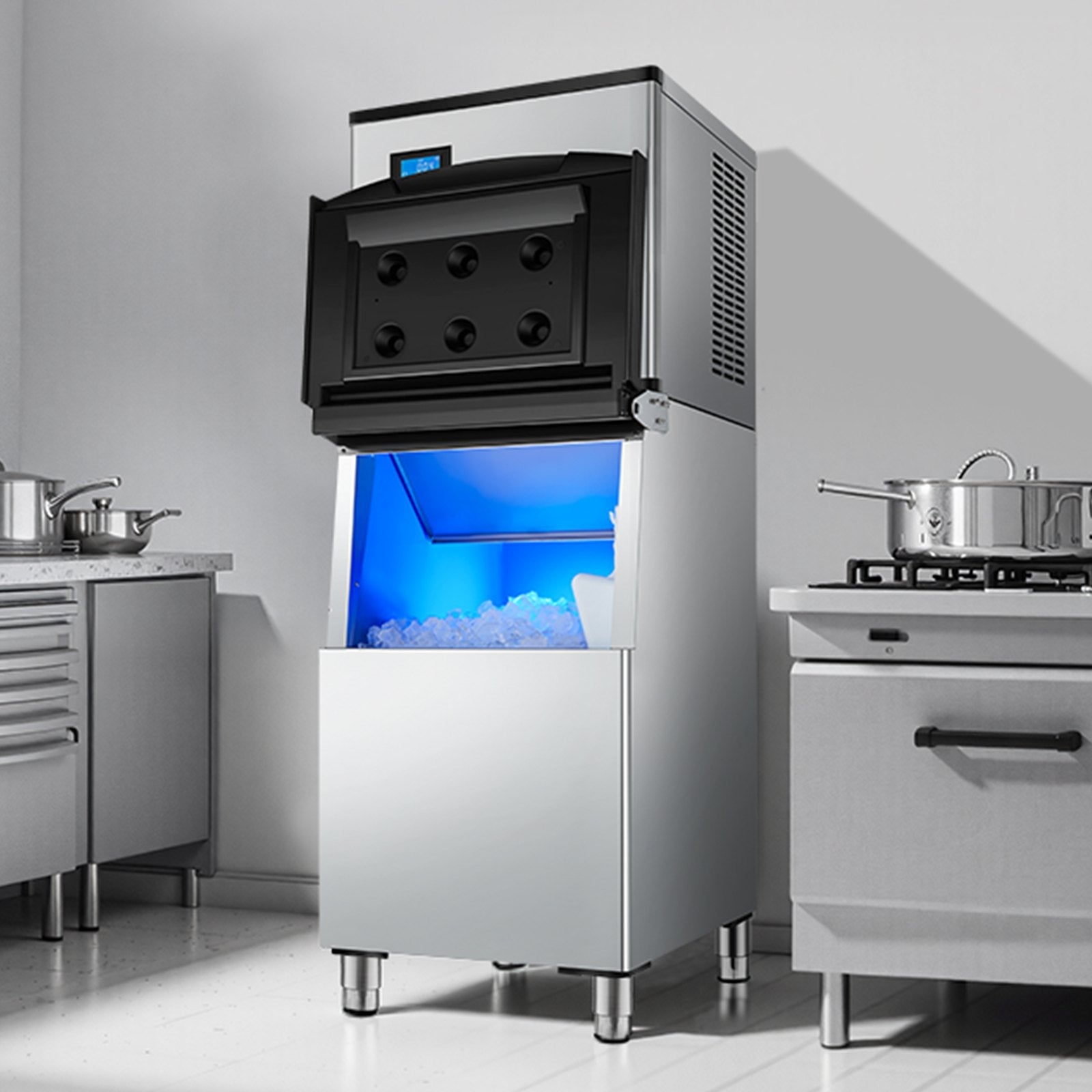 VEVOR Commercial Ice Maker 300 lbs/24 h Self-Cleaning Ice Machine - Head Only 