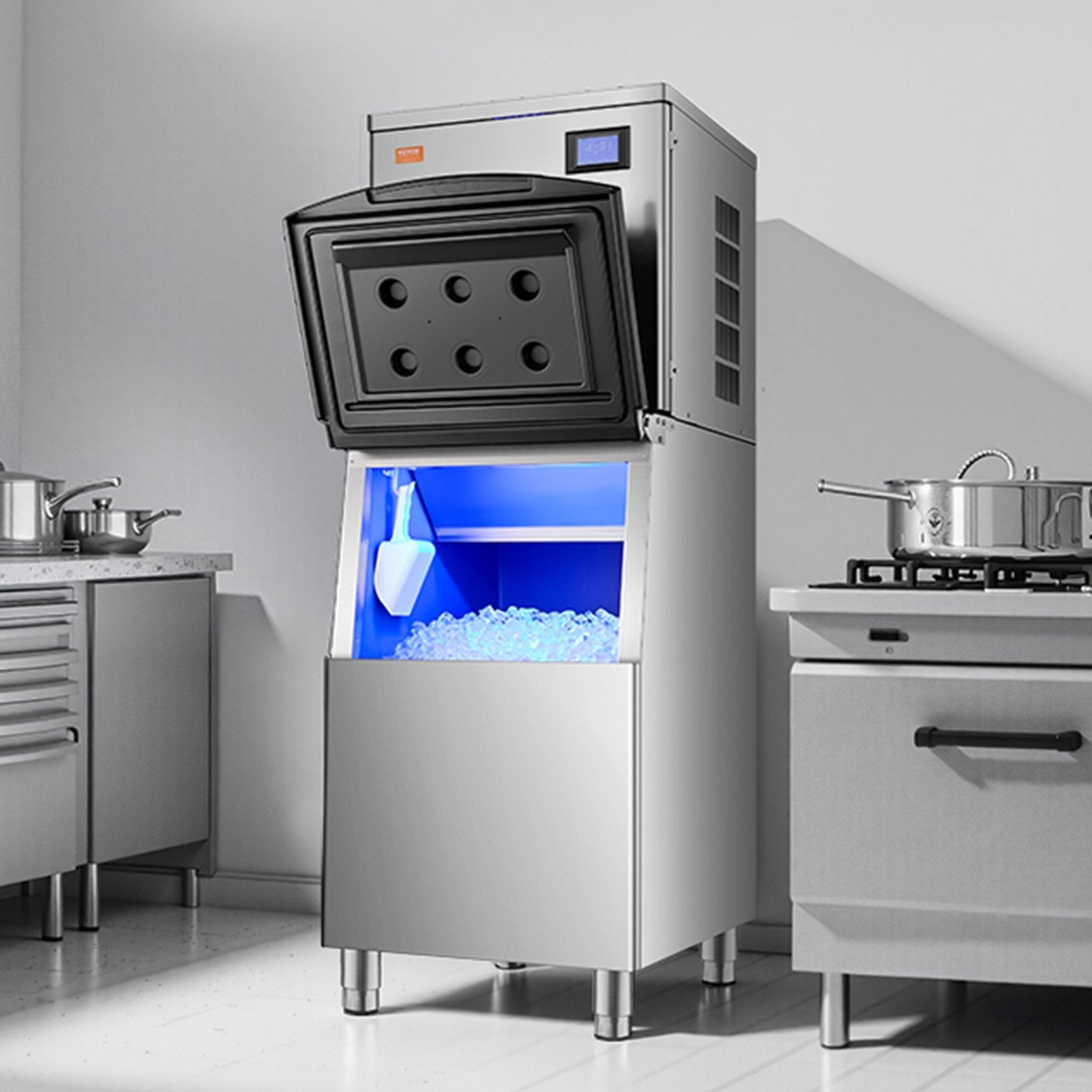 VEVOR Commercial Ice Maker 400 lbs/Day Self-Cleaning Ice Machine - Head Only 