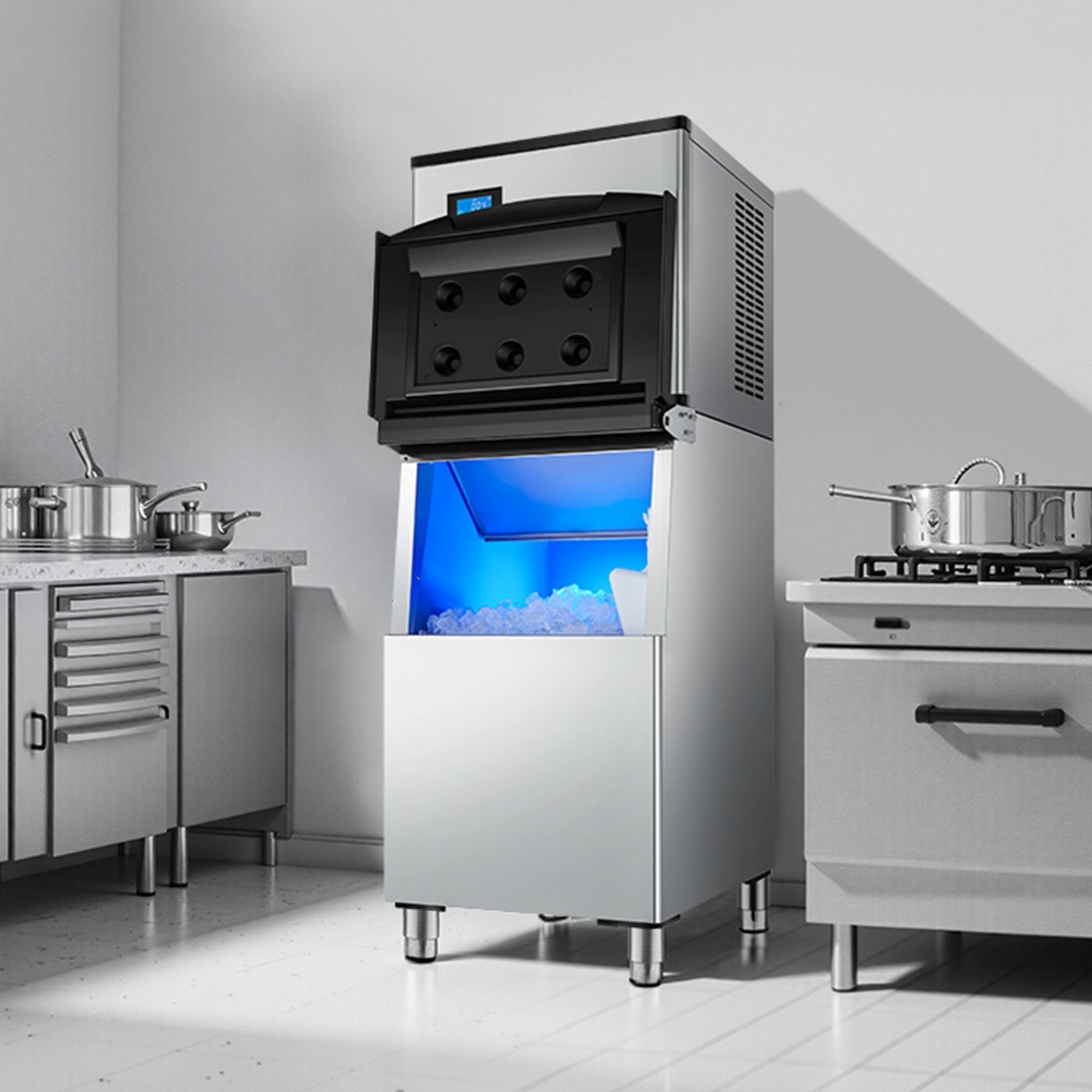 VEVOR Commercial Ice Maker 500 lbs/24 h Self-Cleaning Ice Machine - Head Only 