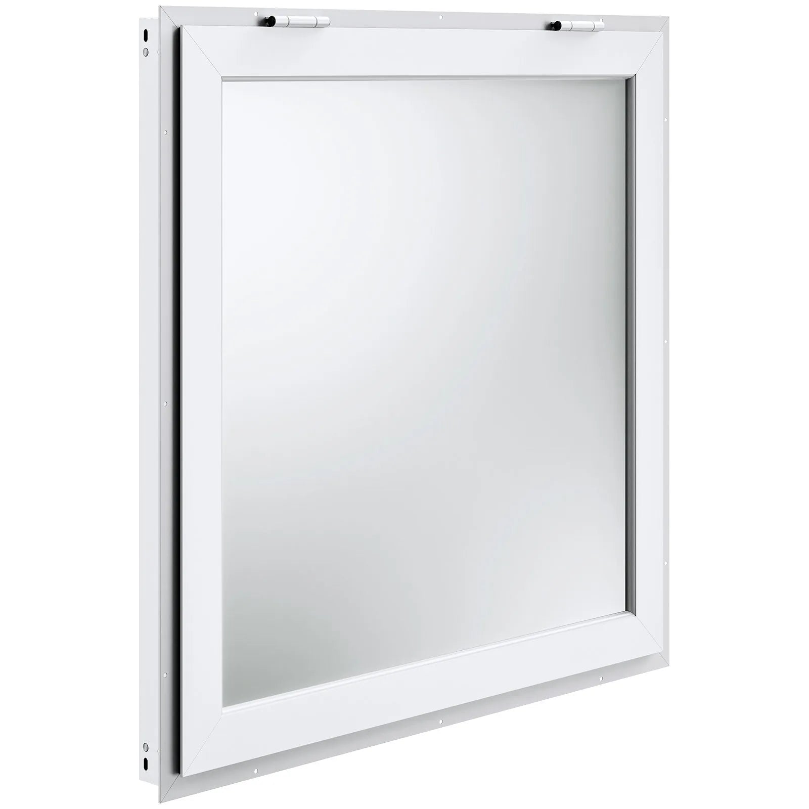 VEVOR Concession Window 36"x36", Aluminum Alloy Food Truck Service Window with Awning Door & Drag Hook, Up to 85 Degrees Stand Serving Window for Food Trucks Concession Trailers, Glass Not Included