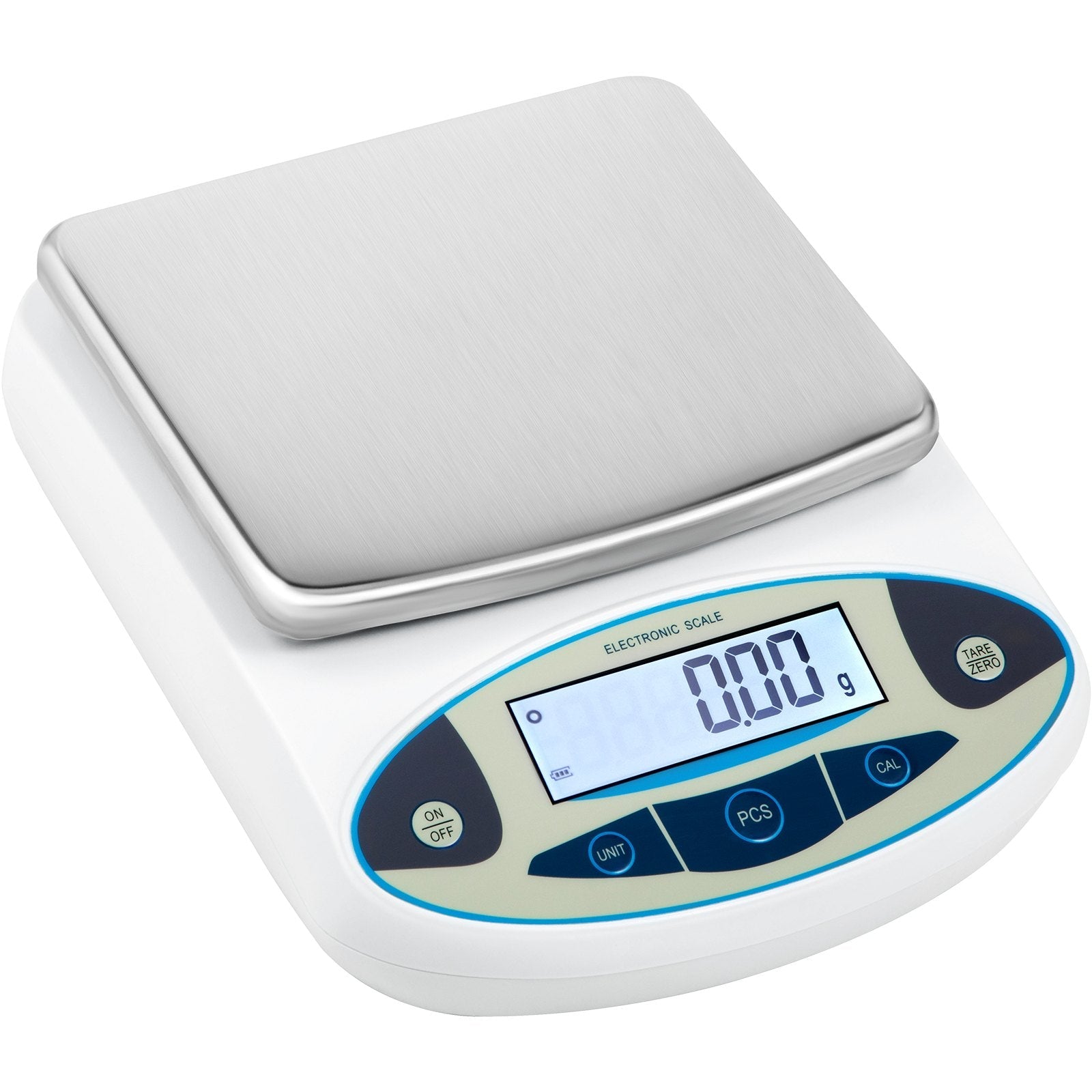 VEVOR Analytical Balance, 5000g x 0.01g Accuracy Lab Scale, High Precision Electronic Analytical Balance, 13 Units Conversion, Counting Function, LCD Display, for Lab University Jewelry (5000g, 0.01g) 