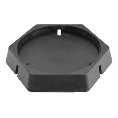 VEVOR RV Leveling Pads, 9 Inch Round Landing Feet, Permanent Attached Jack Stabilizers, Rubber Jack Pads, 5000 lbs Capacity per RV Jack Pad, 5th Wheels, Travel Trailers, Class A/C Motorhomes (4-Pack) 