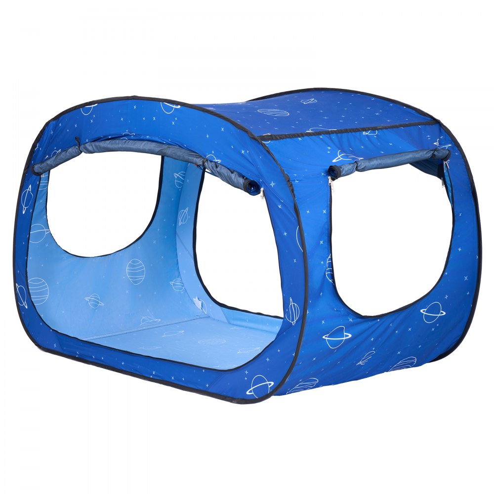 VEVOR 2 Doors Bed Tent Breathable Tent Light Blackout with 0.33 in Fiber Poles 