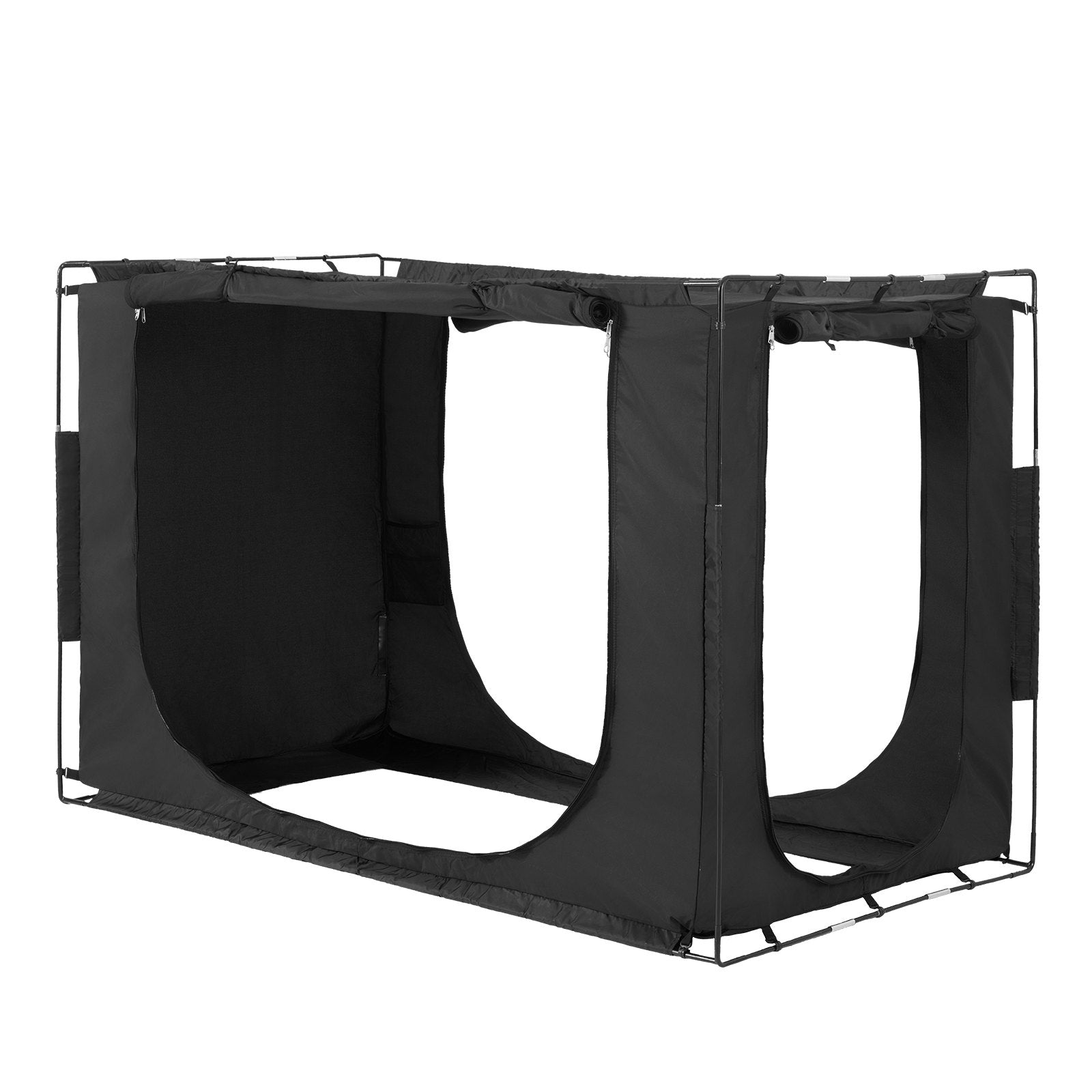 VEVOR 3 Doors Bed Tent Breathable Tent 70% Blackout with 0.37 in Fiber Poles 