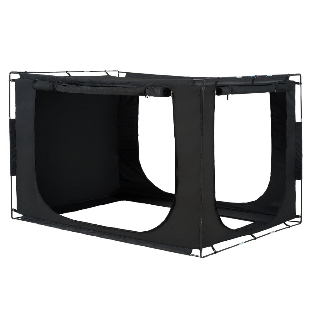 VEVOR 3 Doors Bed Tent Breathable Tent 70% Blackout with 0.43 in Fiber Poles 