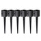 VEVOR Fence Post Anchor Ground Spike, 6 Pack 24 x 4 x 4 Inches Outer Diameter (Inner Diameter 3.5 x3.5 Inches), Metal Black Powder Coated Post Stake Ground, for Mailbox Deck Garden Railing