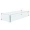 VEVOR Fire Pit Wind Guard, 38 x 10.5 x 6 inch Glass Flame Guard, Oblong Glass Shield, 0.3