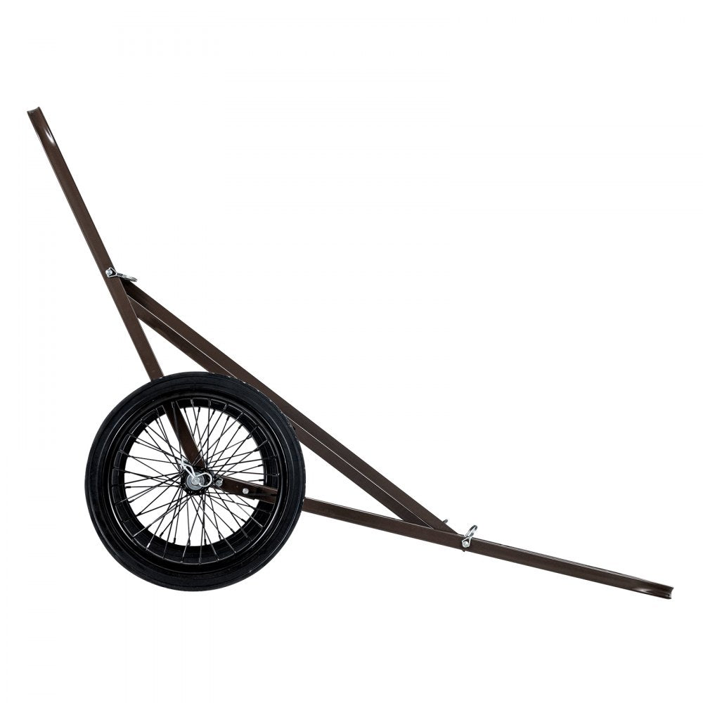 VEVOR Folding Deer Cart Game Hauler Utility Gear Dolly 300 LBS Capacity 