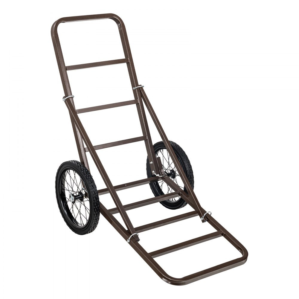 VEVOR Folding Deer Cart Game Hauler Utility Gear Dolly 300 LBS Capacity 