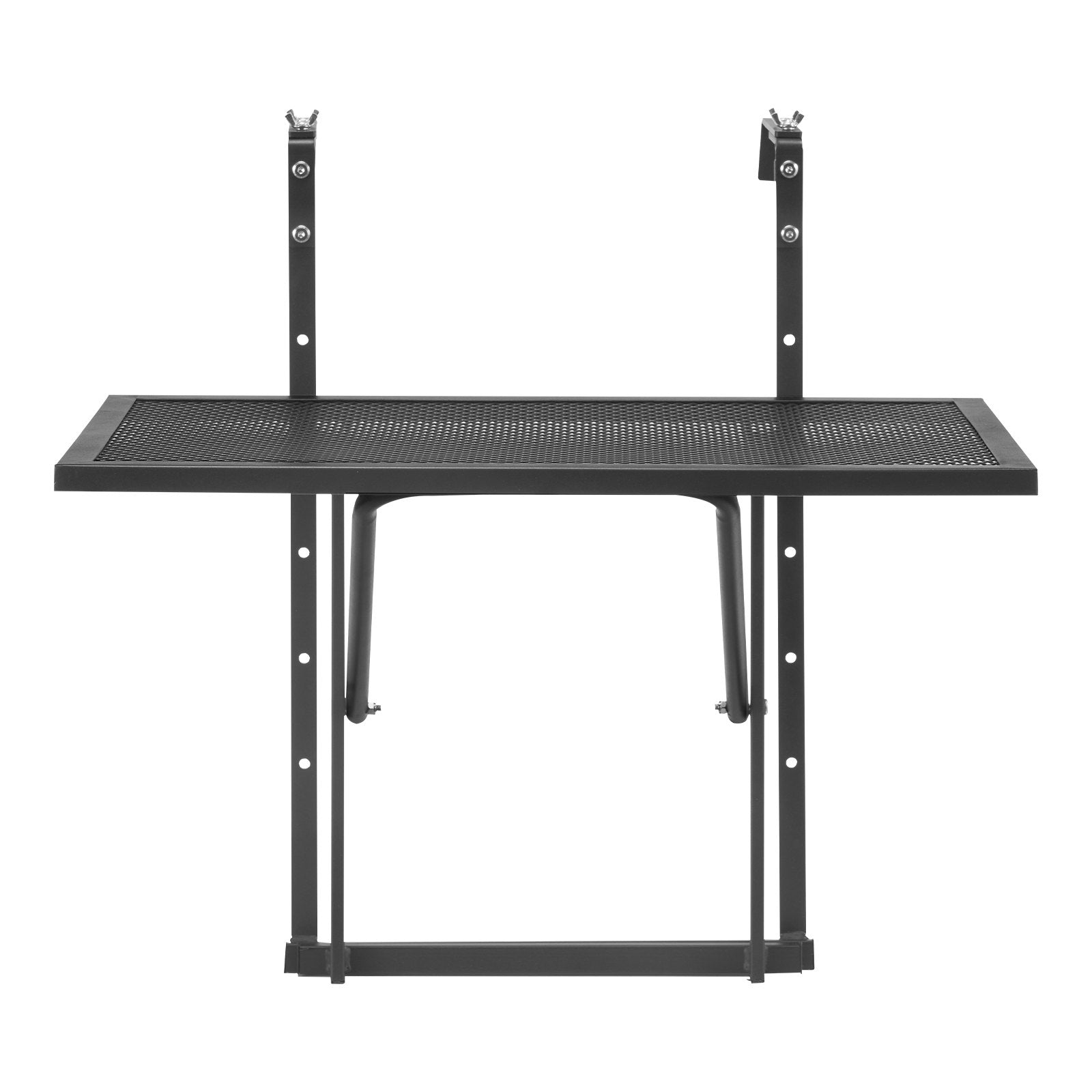VEVOR Balcony Hanging Table 19 x 24 in Metal Patio Railing Table Adjustable 