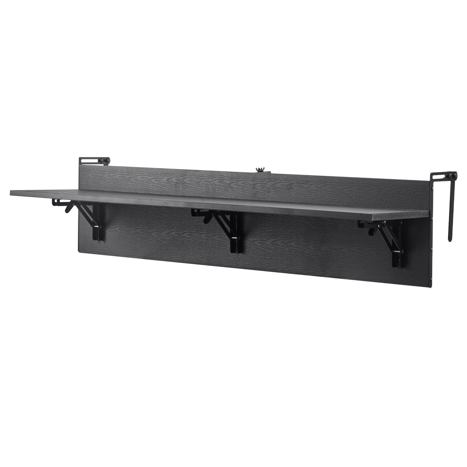 VEVOR Balcony Hanging Table 12 x 48 in Patio Railing Bar Table Foldable 