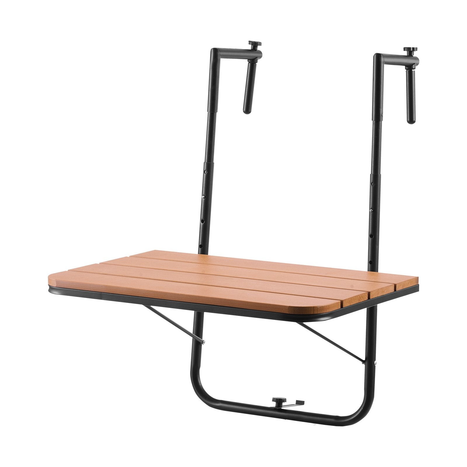 VEVOR Balcony Hanging Table 25 x 24 in Patio Railing Bar Table Adjusable 