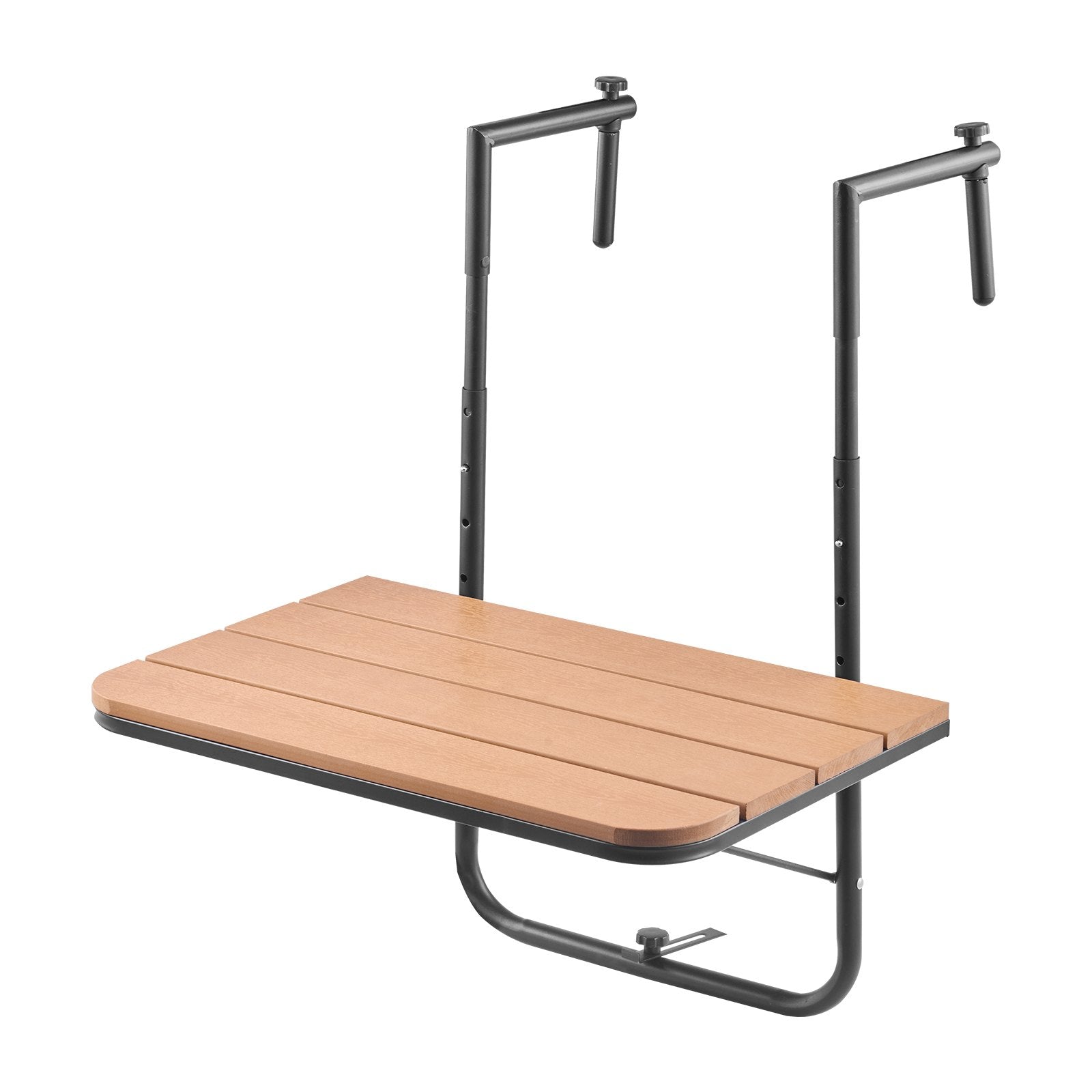 VEVOR Balcony Hanging Table 25 x 24 in Patio Railing Bar Table Adjusable 