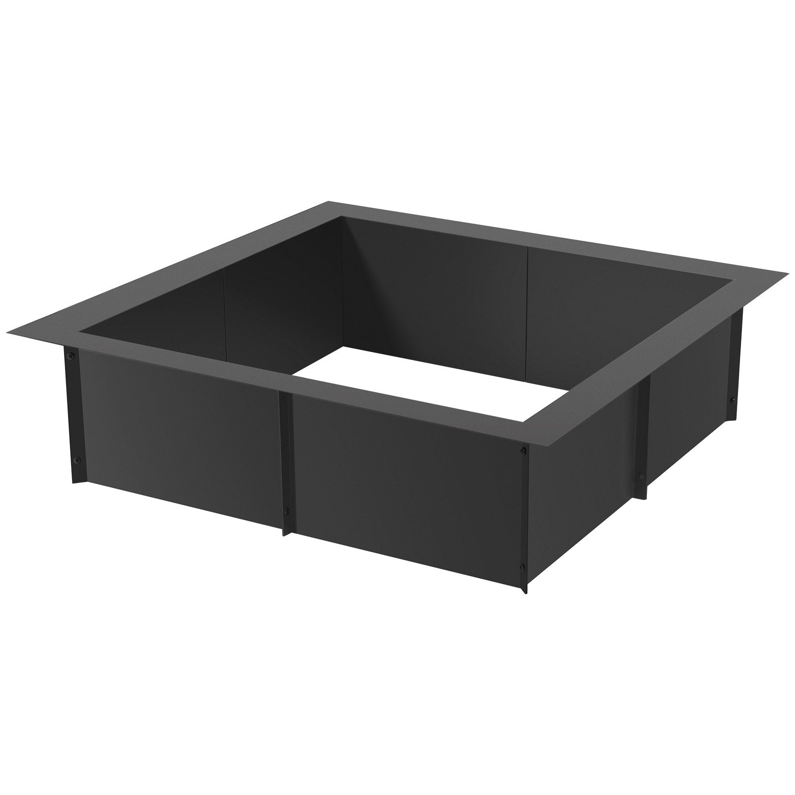 VEVOR Fire Pit Ring Square 42x42 in Outer Steel Liner DIY Campfire Ring Firepit 