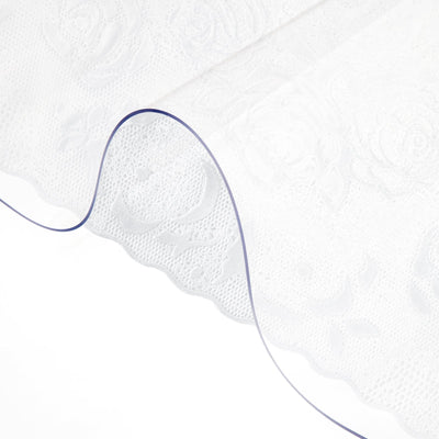VEVOR Plastic Table Cover 42 x 72 Inch, 1.5 mm Thick Clear Table Protector, Rectangle Clear Desk Mat, Waterproof & Easy Cleaning for Office Dresser Night Stand 